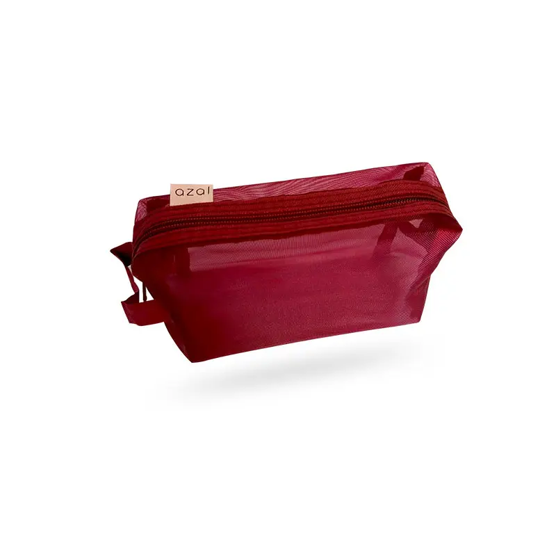 Trousse de maquillage en tissu filet 