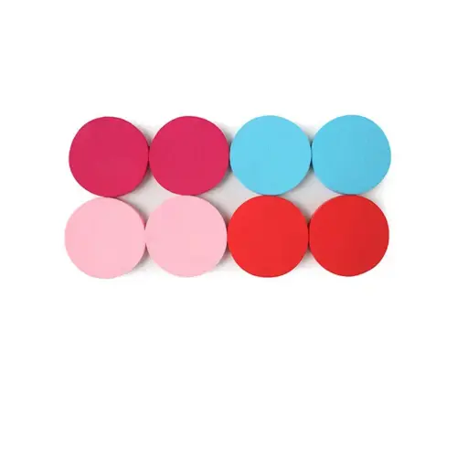 Lot de 8 éponges rondes 