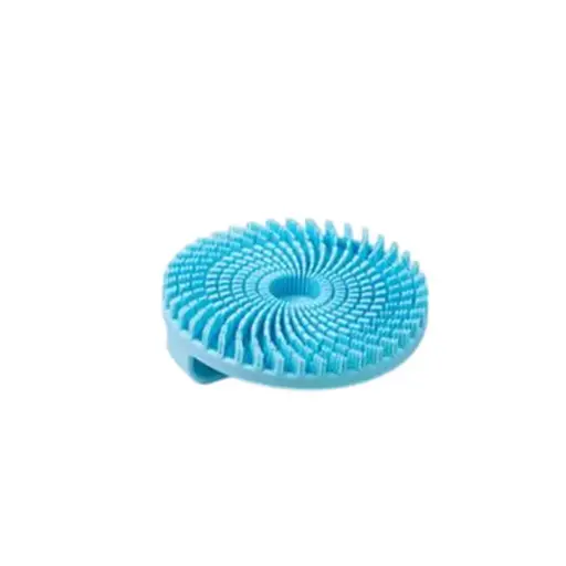 Brosse de bain ronde en silicone 