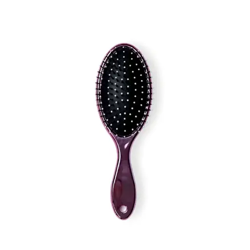 Brosse à cheveux démêlant ovale – Métallique